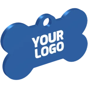 3D Printed Dog Bone - Keychain Business Card