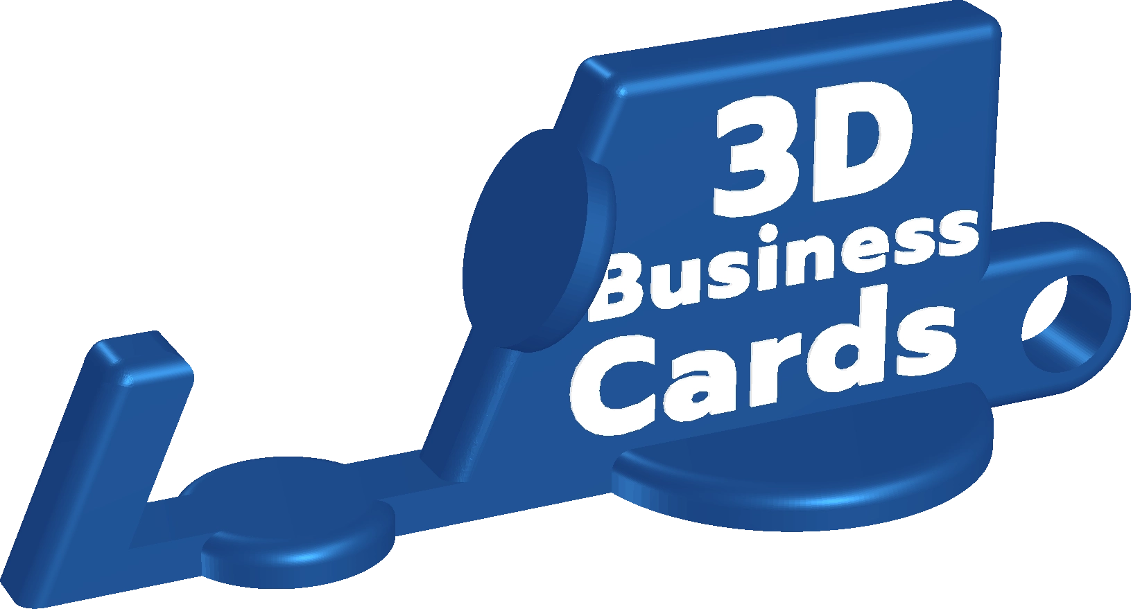3D Printed – Mini-Phone Stand – Keychain Business Card