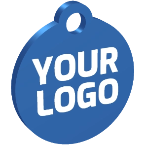 3D Printed Round - Keychain Business Card