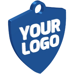 3D Printed Shield - Keychain Business Card