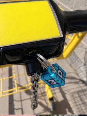 3D Printed Canadian Loonie - Shopping Cart - Keychain Business Card